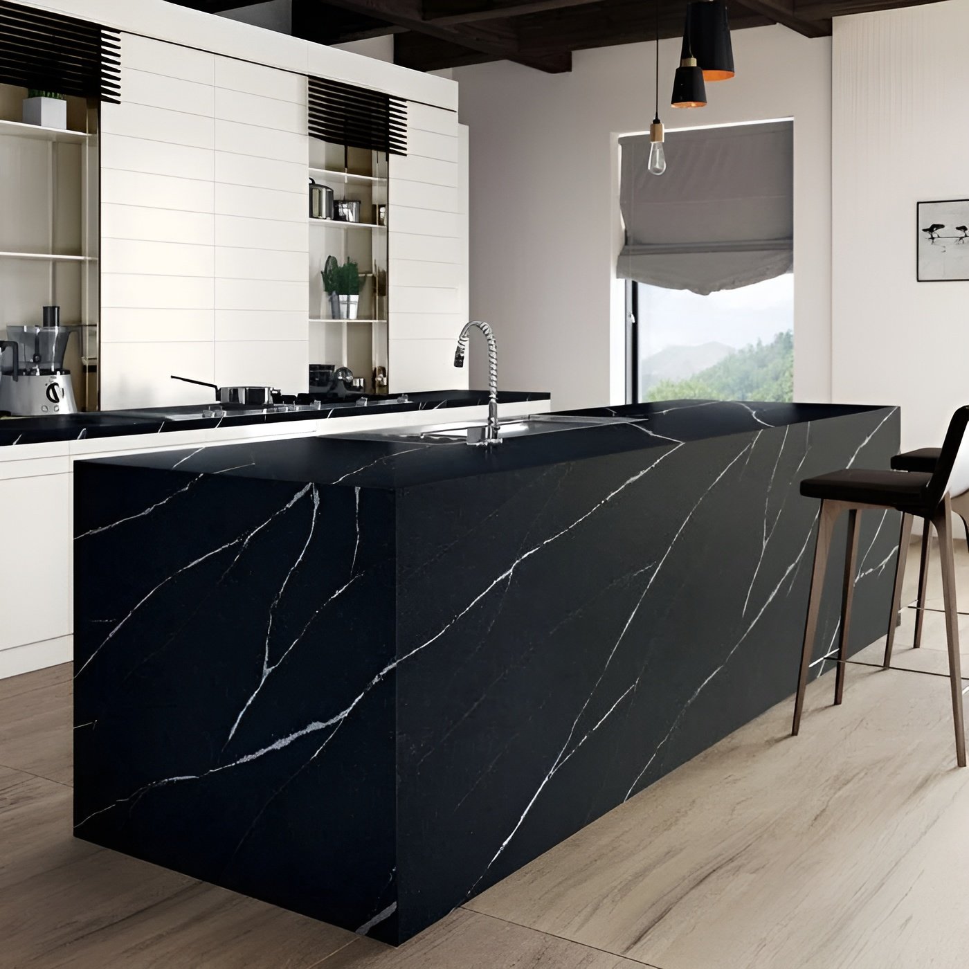 Silestone Kitchen Island Stone Emperor